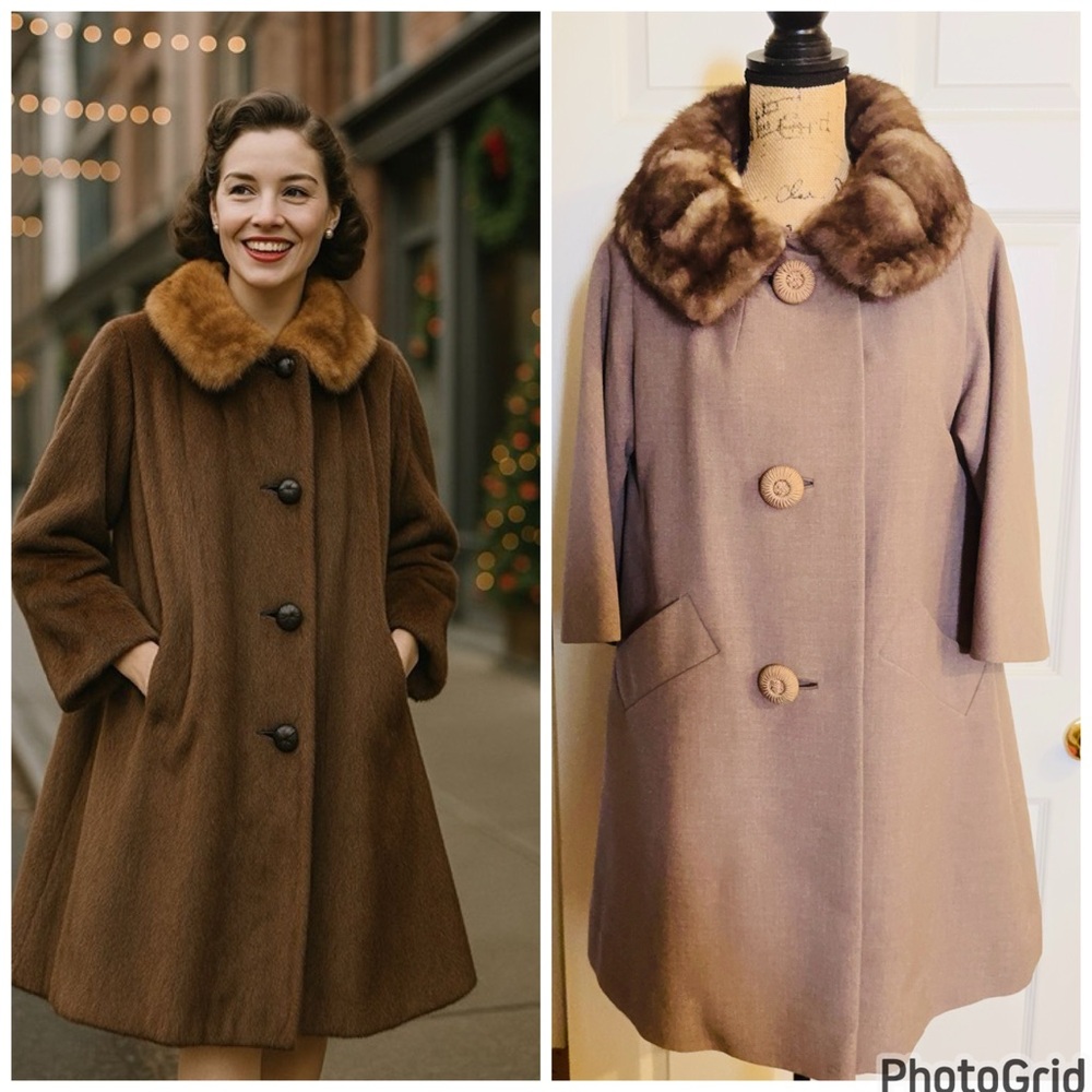 Krull 1950’s Mink Collar Coat